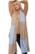 Cashmere accessories scarf mufflers verona ciel camel 225 x 75 cm
