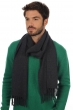Cashmere accessories scarf mufflers zak200 charcoal marl 200 x 35 cm