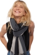 Cashmere accessories shawls vaasa black flanelle chine 200 x 70 cm