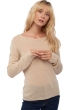 Cashmere ladies basic sweaters at low prices caleen natural beige xs