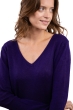 Cashmere ladies basic sweaters at low prices flavie deep purple s