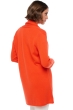 Cashmere ladies cardigans fauve bloody orange m