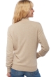 Cashmere ladies chunky sweater akemi charcoal marl natural beige 2xl