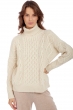 Cashmere ladies chunky sweater albury natural ecru m