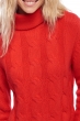 Cashmere ladies chunky sweater blanche rouge m