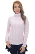 Cashmere ladies chunky sweater blanche shinking violet l