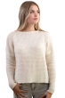 Cashmere ladies chunky sweater brest ivory s3