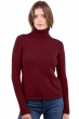 Cashmere ladies chunky sweater carla bordeaux s