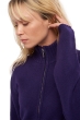 Cashmere ladies chunky sweater elodie deep purple l