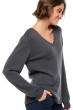 Cashmere ladies chunky sweater erine 4f matt charcoal 4xl