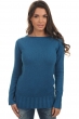 Cashmere ladies chunky sweater july canard blue 3xl