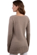 Cashmere ladies chunky sweater july natural brown 3xl
