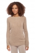 Cashmere ladies chunky sweater marielle natural brown s