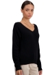 Cashmere ladies chunky sweater thailand black 2xl