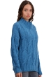 Cashmere ladies chunky sweater twiggy manor blue m