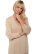 Cashmere ladies chunky sweater vanessa natural beige s