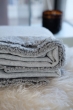 Cashmere ladies cocooning fougere 130 x 190 grey marl flanelle chine 130 x 190 cm
