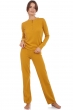 Cashmere ladies pyjamas loan mustard 3xl
