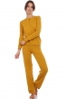 Cashmere ladies pyjamas loan mustard 3xl