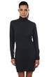 Cashmere ladies roll neck abie charcoal marl xs