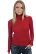 Cashmere ladies roll neck carla blood red l