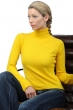 Cashmere ladies roll neck jade cyber yellow l