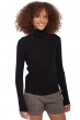 Cashmere ladies roll neck tale first black 2xl