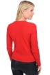 Cashmere ladies round necks line premium tango red 2xl