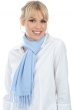 Cashmere ladies scarves mufflers kazu170 blue sky 170 x 25 cm