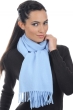 Cashmere ladies scarves mufflers kazu200 blue sky 200 x 35 cm
