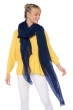 Cashmere ladies scarves mufflers tonka dark navy 200 cm x 120 cm
