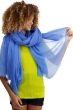 Cashmere ladies scarves mufflers tonka light cobalt blue 200 cm x 120 cm