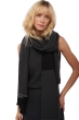 Cashmere ladies shawls verona black matt charcoal 225 x 75 cm