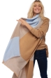 Cashmere ladies shawls verona ciel camel 225 x 75 cm