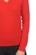 Cashmere ladies v necks emma premium tango red 4xl