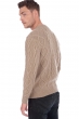 Cashmere men chunky sweater acharnes natural stone 3xl