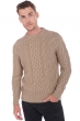 Cashmere men chunky sweater acharnes natural stone l