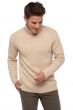 Cashmere men chunky sweater achille natural beige m