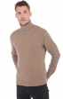 Cashmere men chunky sweater achille natural brown m