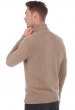 Cashmere men chunky sweater achille natural brown m