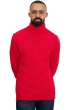 Cashmere men chunky sweater achille rouge l