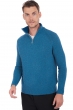 Cashmere men chunky sweater angers manor blue canard blue l