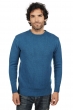 Cashmere men chunky sweater bilal canard blue 4xl