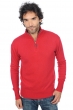 Cashmere men chunky sweater donovan blood red l