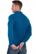 Cashmere men chunky sweater donovan canard blue 4xl
