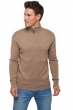 Cashmere men chunky sweater donovan natural brown 4xl