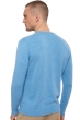 Cashmere men chunky sweater hippolyte 4f azur blue chine 3xl