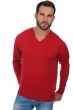 Cashmere men chunky sweater hippolyte 4f blood red 3xl