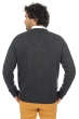 Cashmere men chunky sweater hippolyte 4f charcoal marl 3xl