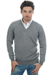 Cashmere men chunky sweater hippolyte 4f grey marl 2xl
